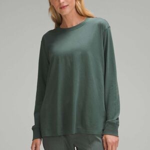 Lululemon All Yours Long-Sleeve Shirt • Dark Forest • Sz 6
